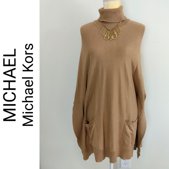 MICHAEL Michael Kors Sweaters - MK Turtleneck Poncho